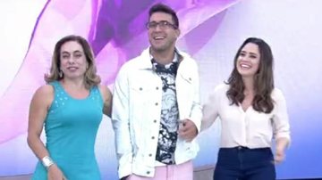 Cissa Guimarães, André Marques e Fernanda Vasconcellos no Mais Você - TV Globo/Reprodução