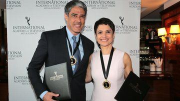 William Bonner e Sandra Annenberg estão em Nova York para o Emmy Internacional - Globo/ Divulgação