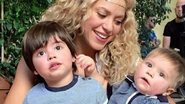 Shakira com os filhos Milan e Sasha - Instagram/Reprodução