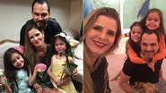 Luciano Camargo e Flávia com as gêmeas Isabella e Helena - Instagram/Reprodução