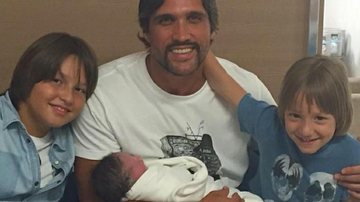 Leo Chaves com os filhos Matheus, Antônio e José - Instagram/Reprodução