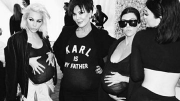 Joyce Bonelli, Kris Jenner, Kourtney Kardashian e Kylie Jenner na festa de Kim - Instagram/Reprodução