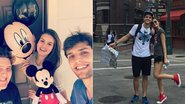 Camila Queiroz, o namorado Lucas Cattani e o amigo Felipe Hintze - Instagram/Reprodução