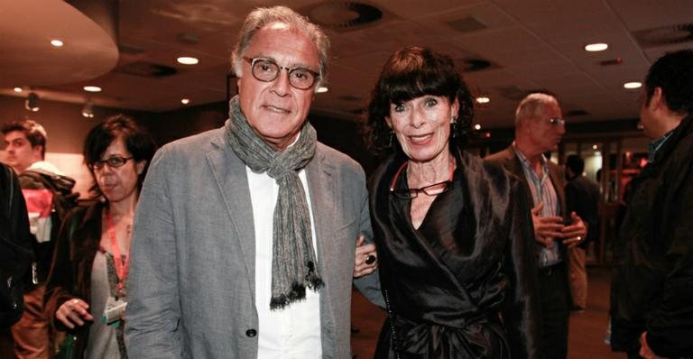 Geraldine Chaplin e o marido, Patricio Castilla - Marcos Ribas/Photo Rio News