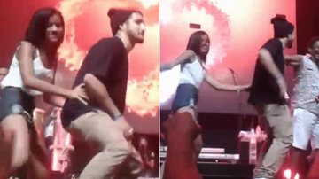 Caio Castro dança soltinho com fã em show - Instagram/Reprodução
