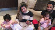 Dentinho e Dani Souza se divertem com os filhos em sala luxuosa - Instagram/Reprodução