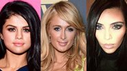 Selena Gomez, Paris Hilton e Kim Kardashian - Getty Images/ Reprodução Instagram