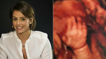 Deborah Secco mostra ultrassom da filha Maria Flor escondendo o rosto com a mão - João Cotta/TV Globo e Instagram/Reprodução
