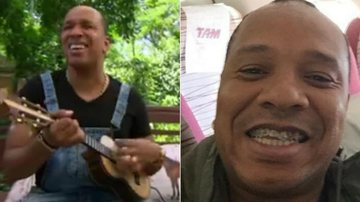 Anderson, do Molejo, mostra novo sorriso após cirurgia - TV Globo/Divulgação e Instagram/Reprodução