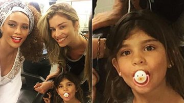 Grazi Massafera e a filha, Sofia, posam com Taís Araújo - Instagram/Reprodução