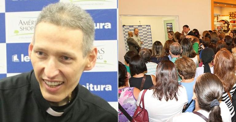 Padre Marcelo reúne multidão em tarde de autógrafos - Marcos Ribas/Brazil News