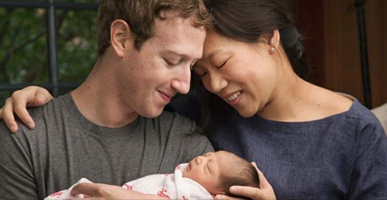 Mark Zuckerberg, criador do Facebook, já é papai! - Reprodução / Facebook