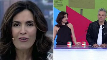 Fátima Bernardes, Mônica Iozzi e Otaviano Costa - TV Globo/Reprodução