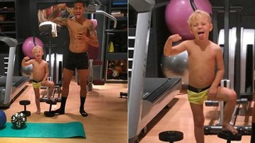 Neymar e Davi Lucca - Reprodução / Instagram
