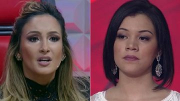 Claudia Leitte e Brícia Helen no The Voice Brasil - TV Globo/Reprodução