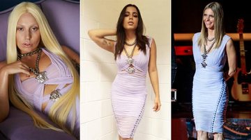 Lady Gaga, Anitta e Fernanda Lima - Versace/Instagram e Globo/Paulo Belote