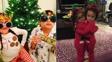 Filhos de Jennifer Lopez e Mariah Carey estão no clima do Natal - Reprodução / Instagram