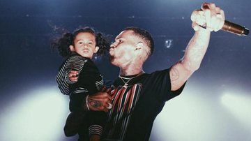 Chris Brown com a filha, Royalty - Reprodução / Instagram