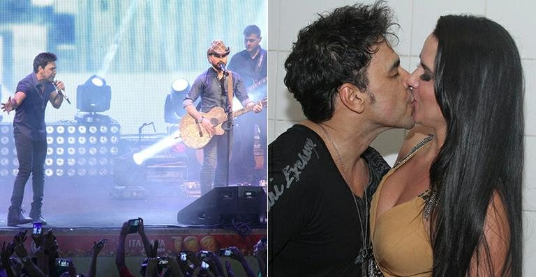 Zezé: show e beijo em Graciele - Thyago Andrade/ Brazil News