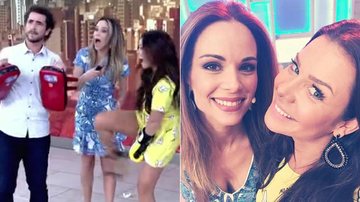 Fernanda Souza acerta chute em Ana Furtado - Reprodução Globo e Instagram