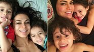 Rosana Jatobá e os filhos gêmeos, Benjamin e Lara - Reprodução / Instagram