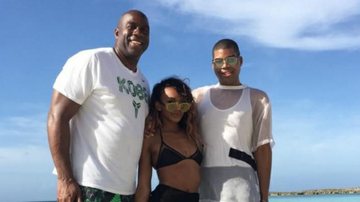 Magic Johnson curte férias com os filhos no Caribe - Instagram/Reprodução