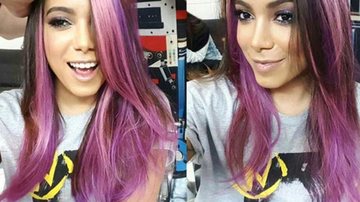 Novo visual? Anitta aparece de cabelo roxo - Reprodução/ Instagram