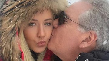 Ana Paula Siebert ganha carinho de Roberto Justus em foto: 'O melhor beijo' - Reprodução/ Instagram
