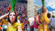 Rafa Brites se fantasia de abacaxi para pular carnaval no Rio de Janeiro - Reginaldo Teixeira/Divulgação CS Eventos