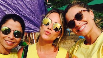 Anna Lima,  Grazi Massafera e Gio Ewbank em Fernando de Noronha - Reprodução/Instagram