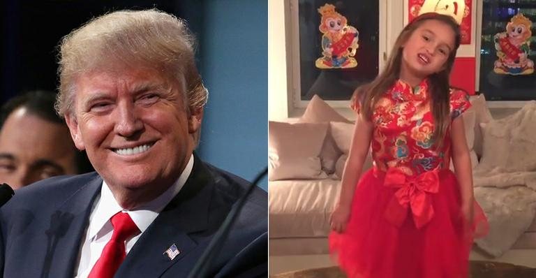 Donald Trump e a neta, Arabella - Getty Images/ Reprodução Instagram