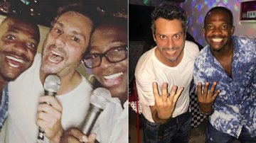 Alexandre Nero com Mumuzinho e Marcelo Batista - Instagram/Reprodução
