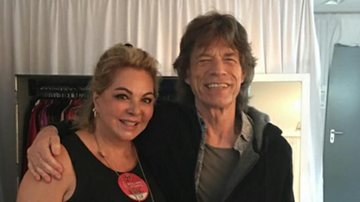 Vera Gimenez posa com Mick Jagger - Reprodução Instagram