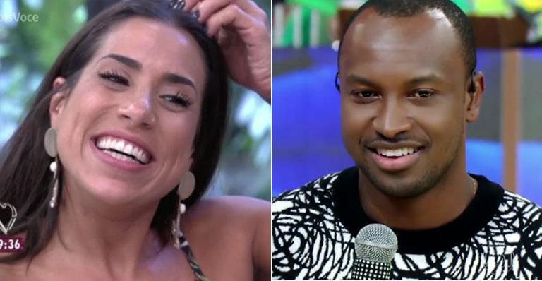 Juliana e Thiaguinho - TV Globo/Reprodução