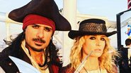 Angélica e Marcos Pasquim: piratas fashion em navio - Instagram/Reprodução