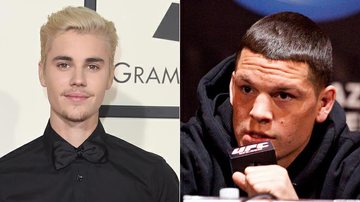 Justin Bieber e Nate Diaz - Getty Images