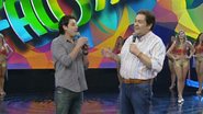 Bruno De Luca e Fausto Silva - TV Globo/Reprodução