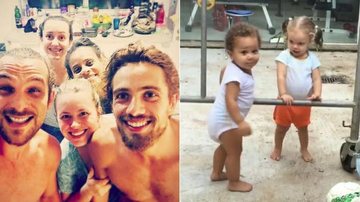 Filhos de Igor Rickli e Rafael Cardoso malham juntos em parquinho - Instagram/Reprodução