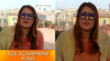 Óculos de Ilze Scamparini rouba a cena na TV - TV Globo/Reprodução