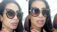 Scheila Carvalho: susto em avião - Reprodução Snapchat