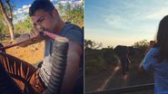 Cauã Reymond e Mariana Goldfarb: safári na África do Sul - Instagram/Reprodução