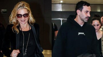 Kate Moss e Ricardo Tisci desembarcam em São Paulo - Manuela Scarpa / Brazil News