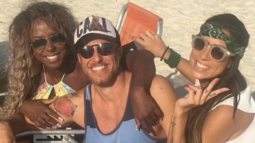 Adélia, Juliana e Daniel curtem praia no Rio - Instagram/Reprodução