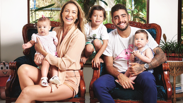 Em casa, no Rio, Luana realça a vida em família com Pedro, Dom e os gêmeos de 7 meses. - CADU PILOTTO