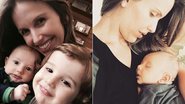 Mariana Ferrão com os filhos Miguel e João - Instagram/Reprodução