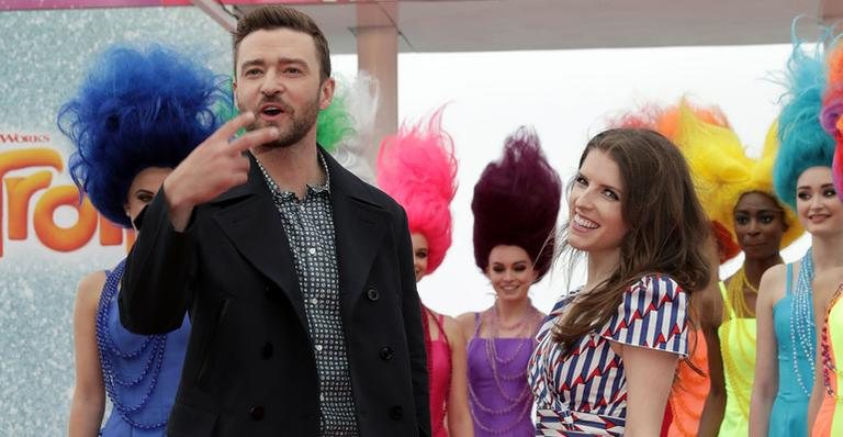 Justin Timberlake e Anna Kendrick cantam 'True Colors' - Getty Images
