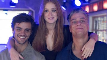 Jonatas ( Felipe Simas ), Eliza ( Marina Ruy Barbosa ) e Arthur (Fábio Assunção) - Globo / Estevam Avellar
