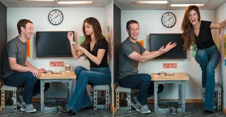Mark Zuckerberg se encontra com Selena Gomez, maior estrela do Instagram - Reprodução/Instagram