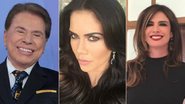 Silvio Santos, Daniela Albuquerque e Luciana Gimenez - Lourival Ribeiro/SBT e Instagram/Reprodução