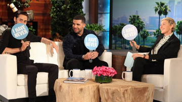 Jared Leto e Drake no programa The Ellen DeGeneres Show - Reprodução Youtube